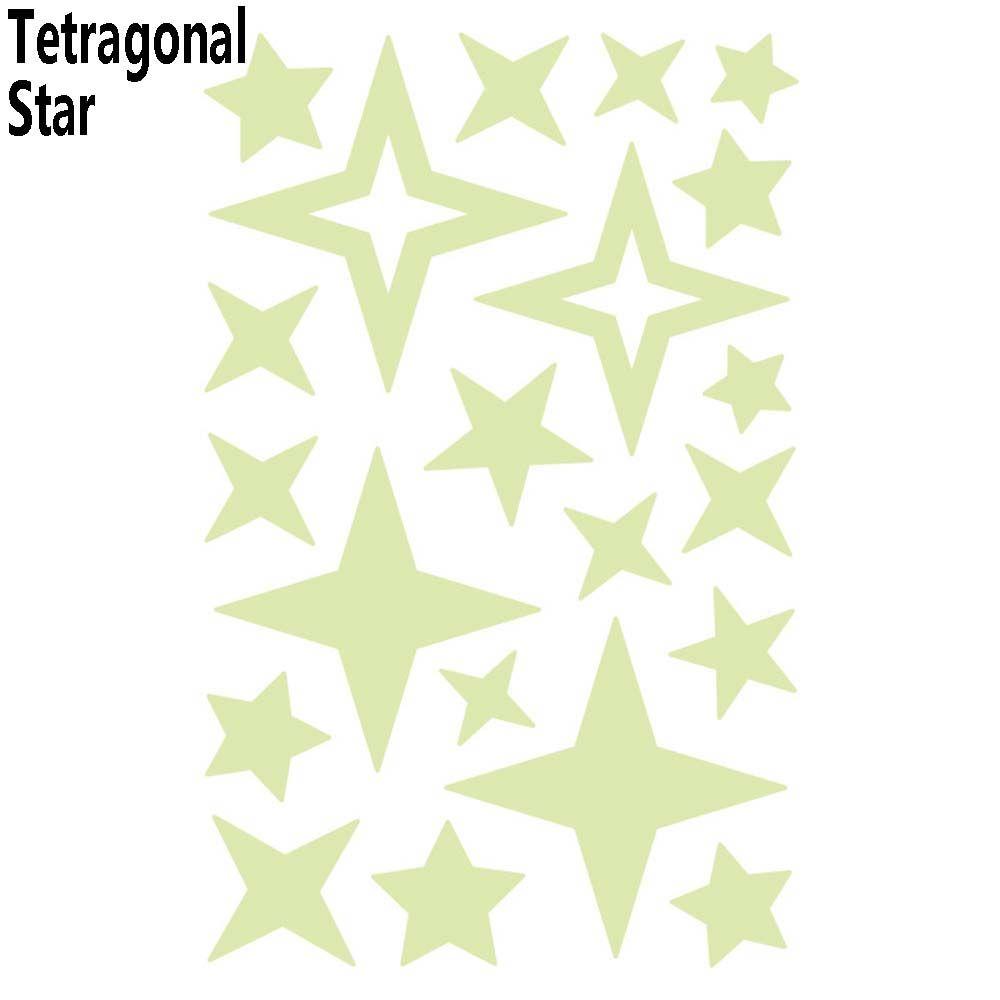 202Pcs Fluorescent Wall Sticker Glow In Dark Decal Stickers Stars Dots Bubble 3D Bedroom Ornament  Luminous DIY Kids Room Decor