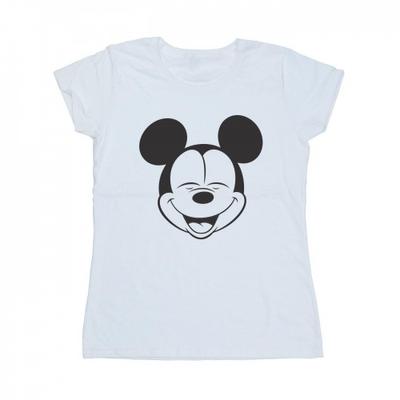 Womens/Ladies Mickey Mouse Closed Eyes Cotton T-Shirt