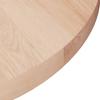 342902 vidaXL Round Table Top Ø50x2.5 Cm Solid Untreated Oak Wood