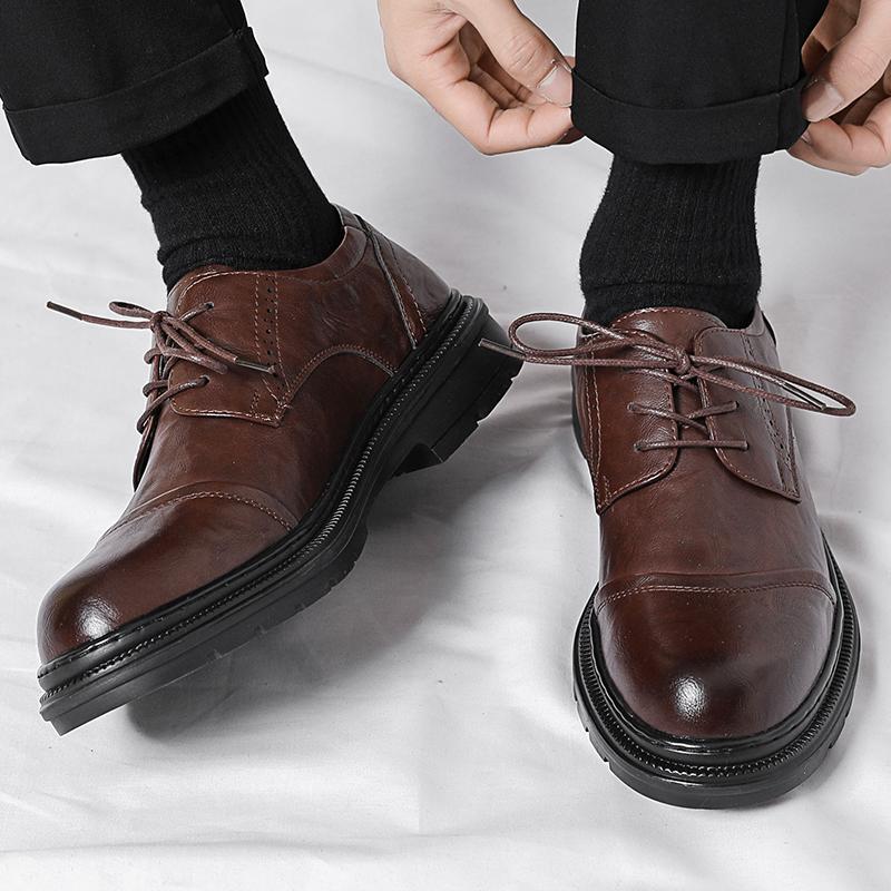 Men's Formal Leather Shoes Classic Elegant Gentleman Style Outdoor Leisure Business Party Office Wedding Men's Quality Shoes