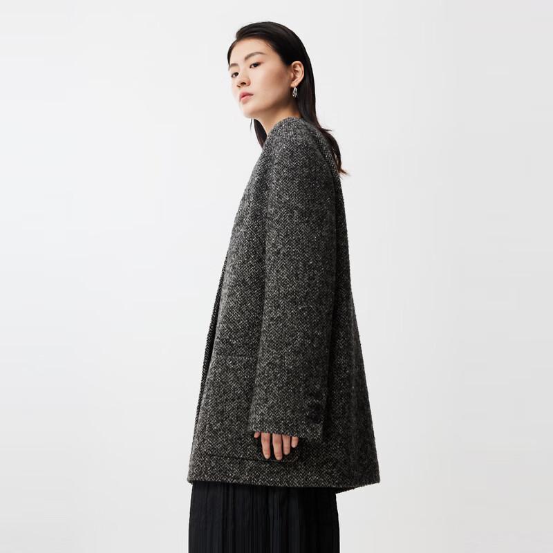 

Wool Blend Arch Stitch Coat L