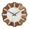 Creative Round Wooden Wall Clock with No Movement for Kitchen, Bedroom, Dining Room - Suitable