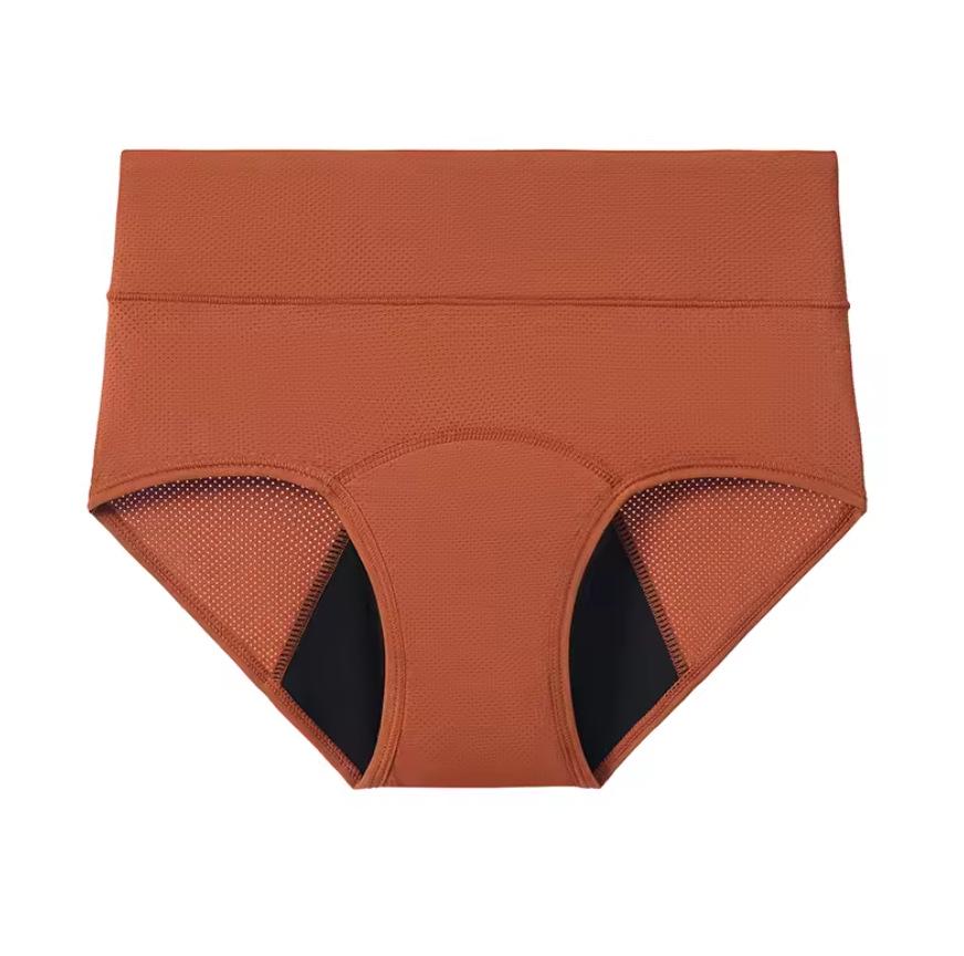 Leak-Proof High-Waisted Breathable Menstrual Underwear, Multi-color, Women's Period Panties 9033