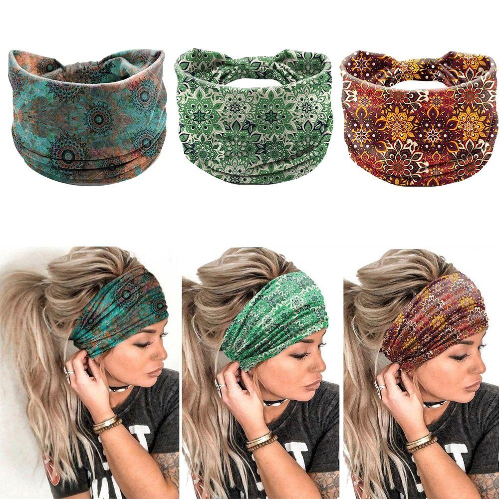 Cotton Knotted Headwrap Wide-brimmed Wide Headwrap Fashion Workout Head Bands  Hair Accessories