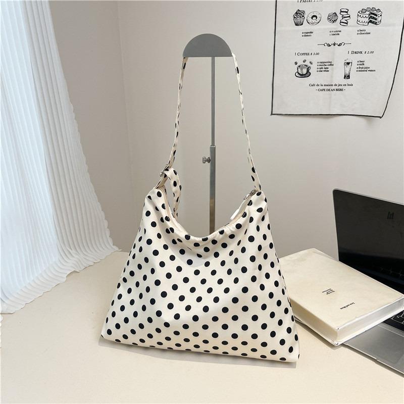 New autumn casual shoulder messenger bag polka dot bag women's large-capacity class commuter tote bag