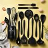 15-Piece Silicone Kitchen Utensil Set Non-Stick Cookware Cooking Tools Spatula Ladle