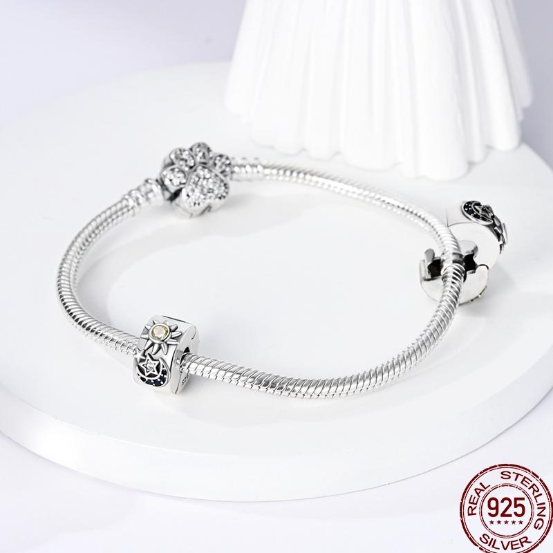 New Copper Tarot Star Moon Sun Cross Bible Holy Blessing Amulet Beads Fit 3Mm Original Bracelet Diy Gift