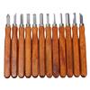 12Pcs Professional Wood Carving Hand Chisel Tool Kit Woodworking Gouges Knife Craft Set Carpenter