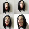 Horror Halloween Hanging Long Haired Female Ghost Head For Ghost Setup House