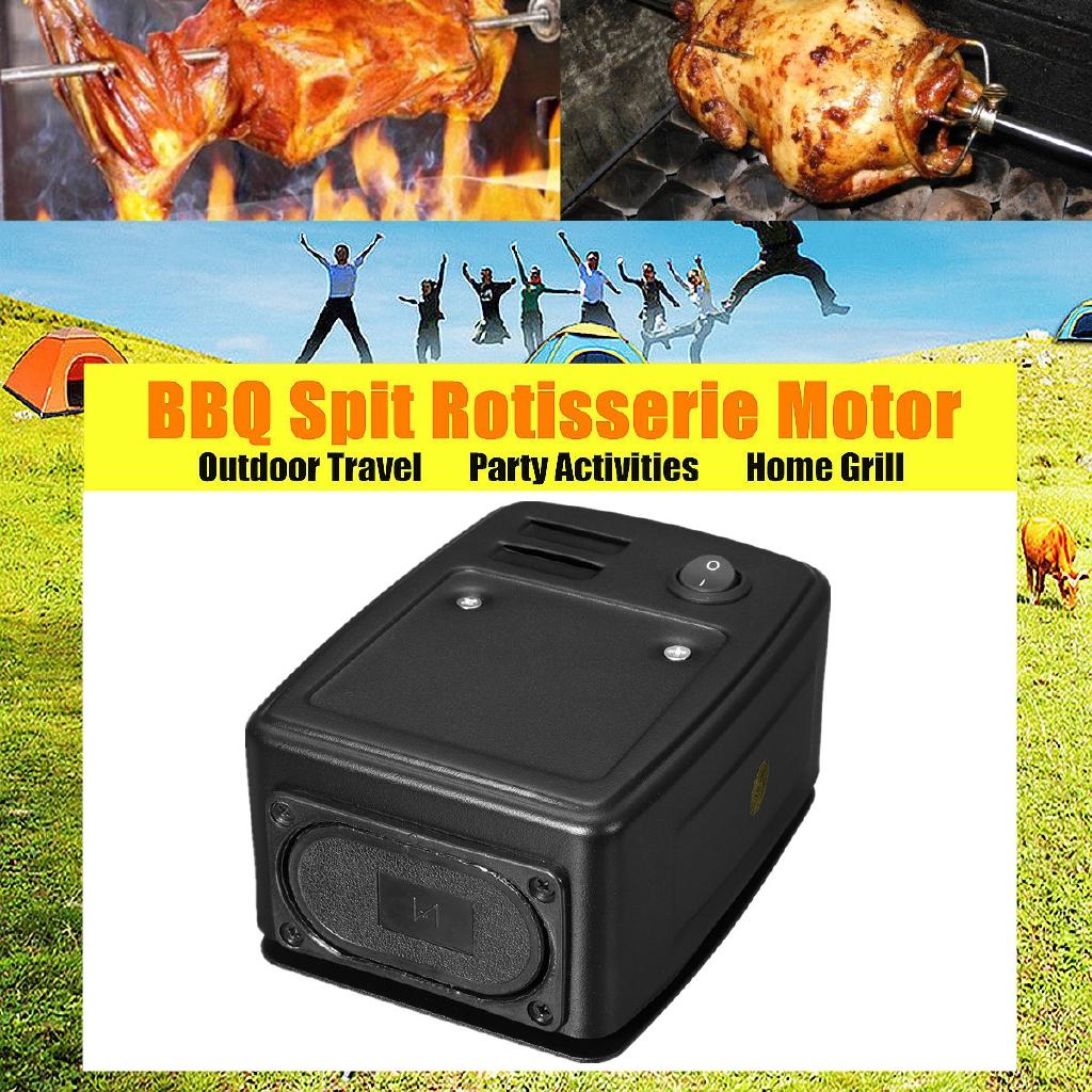 Grill BBQ Drehspieß Batteriebetrieben Bratenmotor Outdoor Picknick SP-M3DC Geeignet Kochen Lämmer Spanferkel Hähnchen 3V