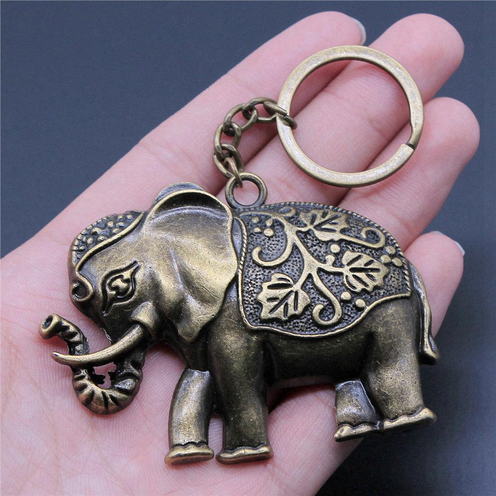 Big Elephant Animal Keychain for Women Best Seller Sweet Christmas Gift Streetwear Car Key Ring