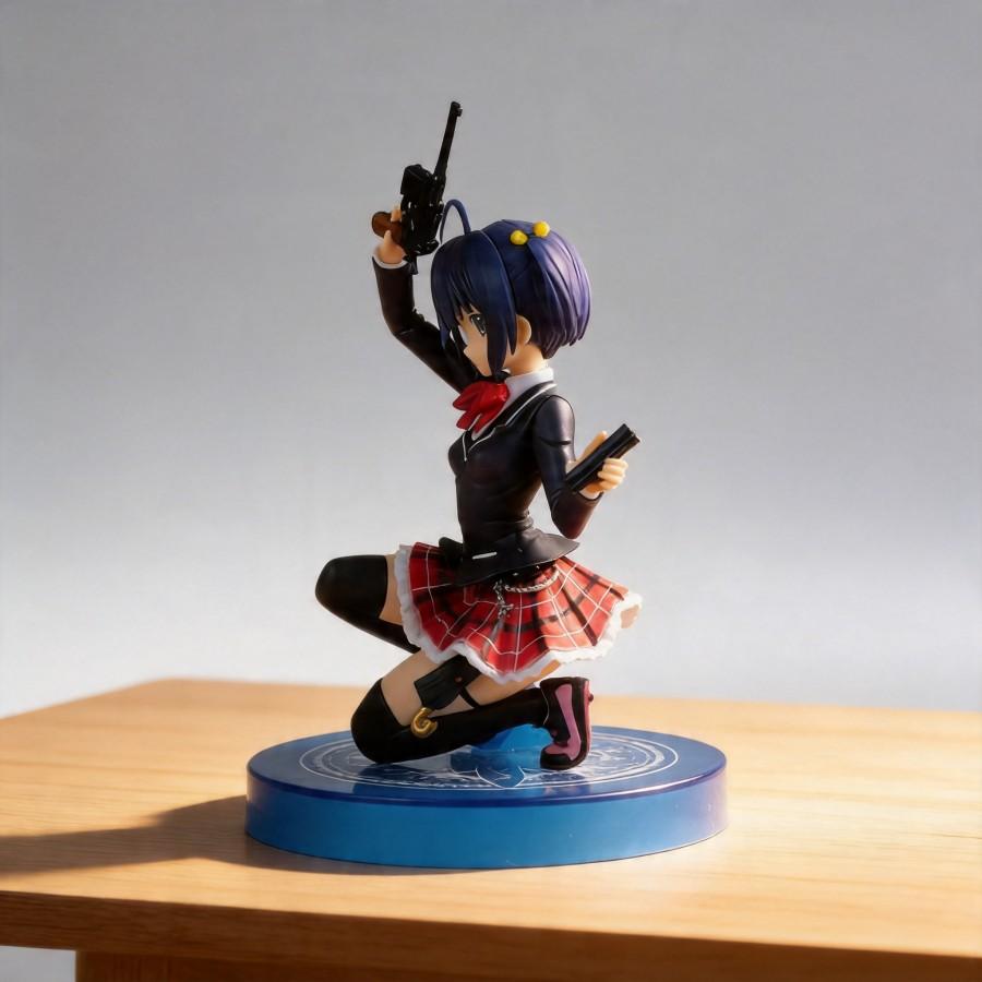 Chuunibyou Demo Koi Ga Shitai! Takanashi Rikka Squatting Figure - 15cm Anime Girl Model PC Case Decor Toy