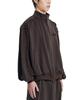 AJOBYAJO Multi Lace Trim Raglan Track Jacket [Dark Brown]