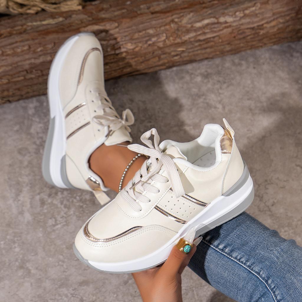 Women's Sports Casual Shoes Fashion Slope Heel Thick Sole Large Size Casual Sports