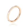 Titanium Steel Korean Simple and Colorful Fritillary Ring Electroplating Niche Smooth Shell Ring Female Ins Accessories
