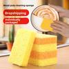 Wood Pulp Cotton Dishwashing Sponge Kitchen Special for Oil and Dirt Removal