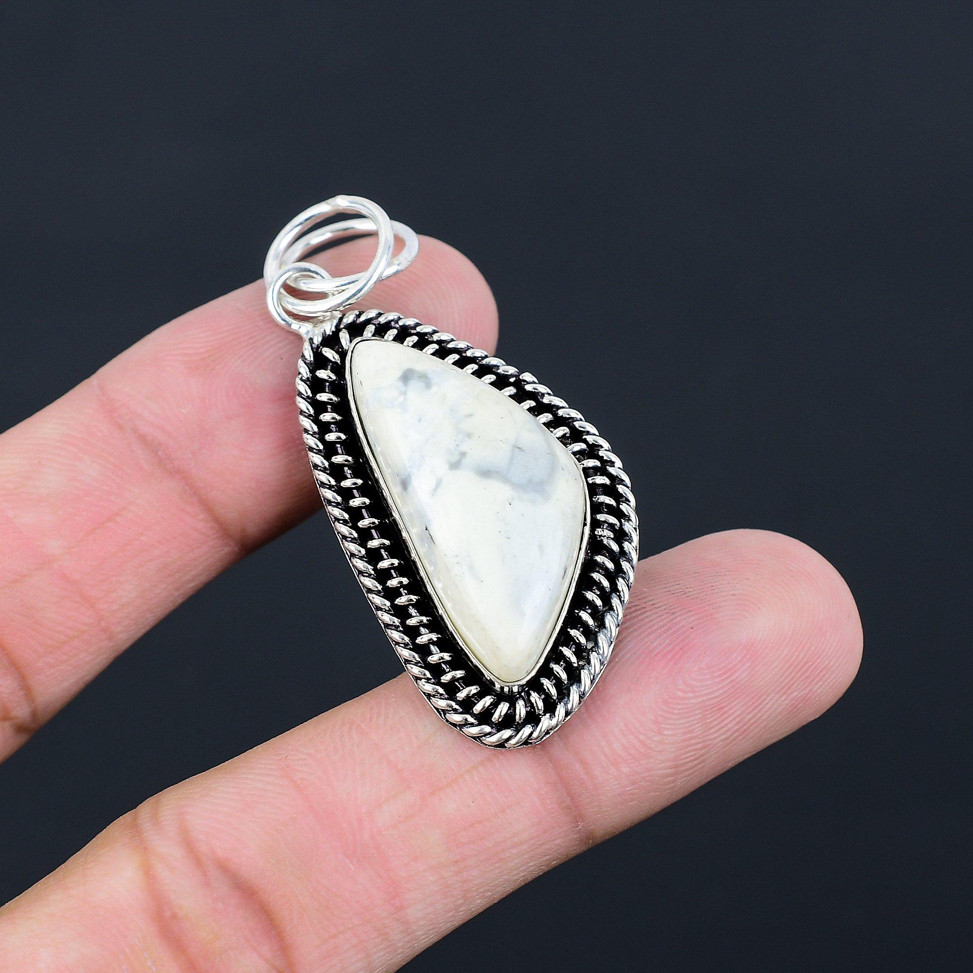 Daughters Day Deal 925 Sterling Silver Maligano Jasper Gemstone Bezel Pendant