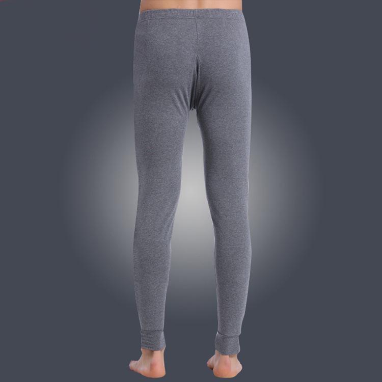 2025 Men's High-Waisted Pure Cotton Long Johns – Autumn/Winter Loose Base Layer for Middle-Aged & Elderly – Thin Warm Thread Pants