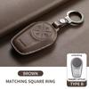 Leather Car Key Case Cover Fob For Chery Exeed Lx Txl Atlantix Et Es Vx Fl Rx Cdm Phev Car Remote Keychain Case Shell Accessorie
