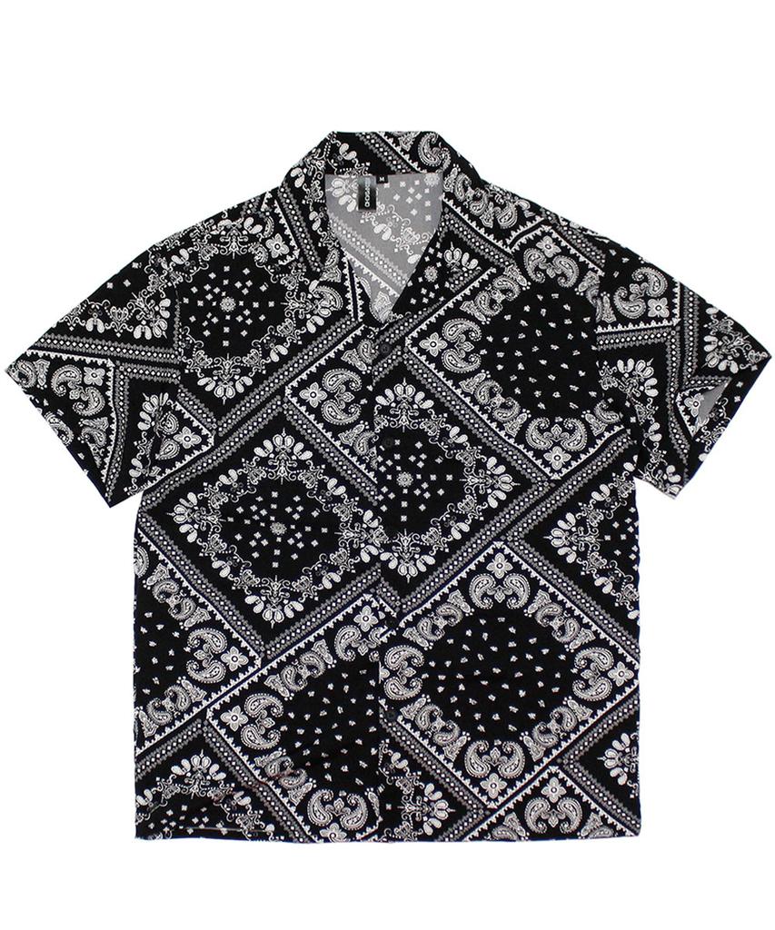 ROCKPSYCHO Summer Shirt Paisley / Black