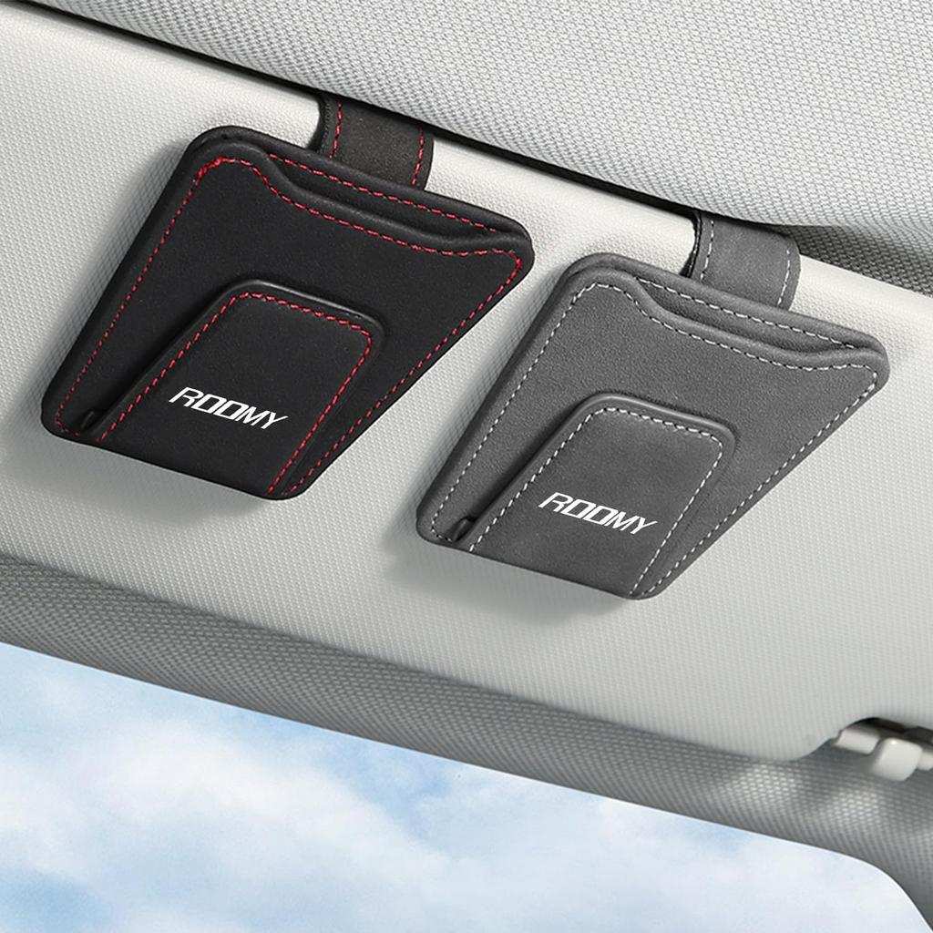 Yamlten Car Glasses Compatible with Sun Visor Glasses Easy Card Keeps Your Car Clean and Magnetic Iron Holder, Roomy, Clip, Storage, Tidy, Suede-Like