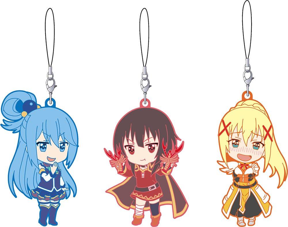 

Nendoroid Plus Blessing on this Wonderful 2 Rubber Strap Set Aqua Megumin Darkness Part 2 KonoSuba God s World! & &