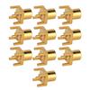10PCS MCX Socket PCB Soldering Board End Jacks 4 Pin Female Connector OFC Material 50ohms