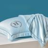Solid Color Embroidery Washed Silk Pillowcase Four Season Universal Light Luxury Moisture Absorption Breathability Pillowcase