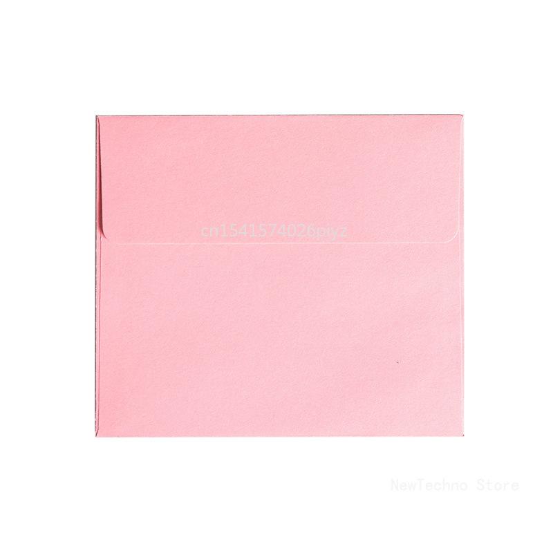 10Pcs Candy Color Kraft Square Mini Blank Envelopes for Membership Card Small Greeting Card Storage Paper Envelopes 10*10cm