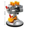Adjustable Fixed Electric Small Table Bench Vise 360° Rotatable Grinder Rotary Strong Suction Cup Base Carving Mini Diy Metal Home Tools
