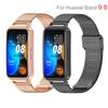 Netz-Uhrenarmband für Huawei Band 10 9 8 Edelstahl-Handgelenkarmband-Schlaufe für Huawei Band 8 9 10Correa 2027