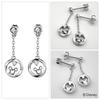 Disney Special Edition Mickey Twist Round Sterling Silver 925 Earrings Set for Both Official Disney Design (2-Piece Ears)