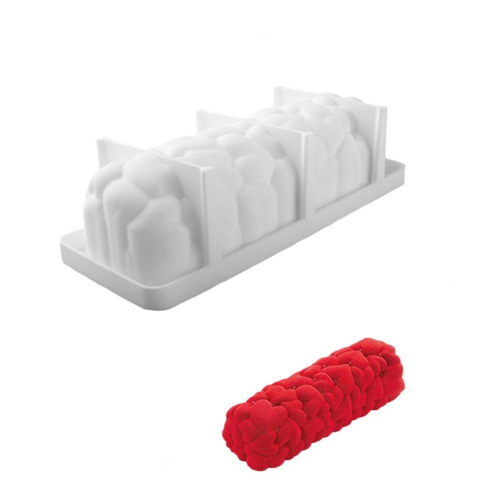 

Silicone Cake Mold Rectangle Dessert Baking Tray French Mousse Moulds Valentine s Day Mousse Moulds