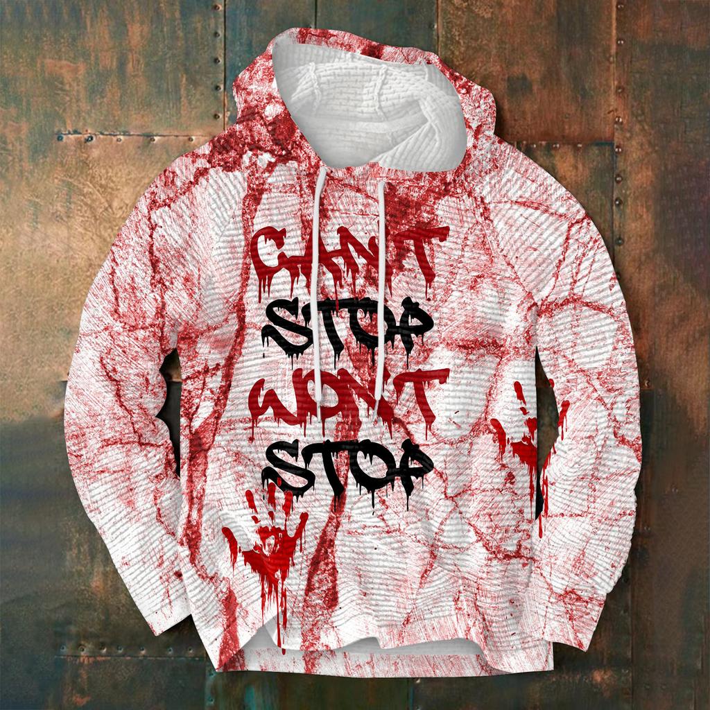 Vår och höst mäns stående krage sweatshirt är utomhus casual tröjor toppar