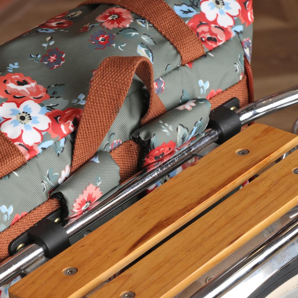 TOURBON Bicycle Bag, Backpack, Bike Rear Bag, Pannier Bag, Rear Carrier, Perfect for Commuting, School, Travel, Cycling, Backpack