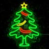 Christmas Tree Neon Dimmable LED Lights with Hanging Chain for Bedroom, Living Room, Window, Home, Party, Christmas Decoration