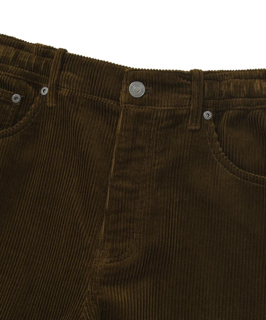 COVERNAT Semi-Wide Fit Corduroy Carpenter Pants Khaki