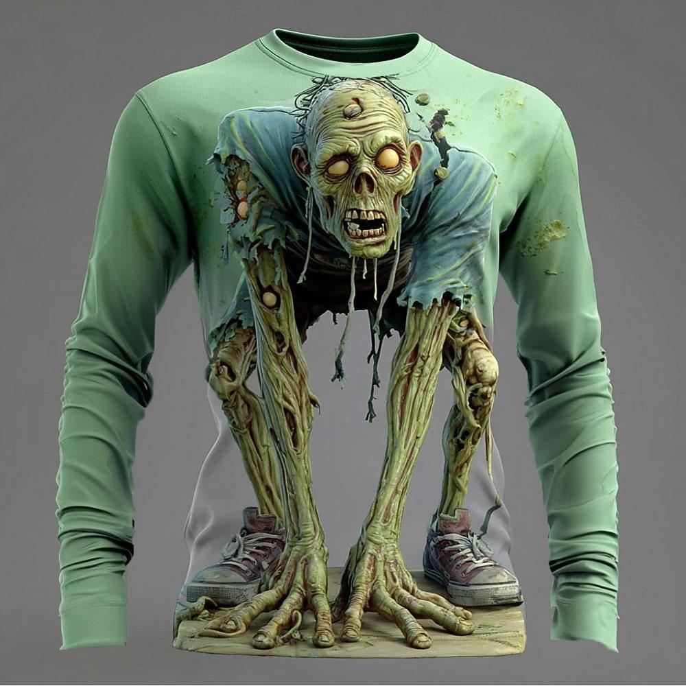 Men's Casual Simple Long Sleeved T-shirt Streetwear Casual
