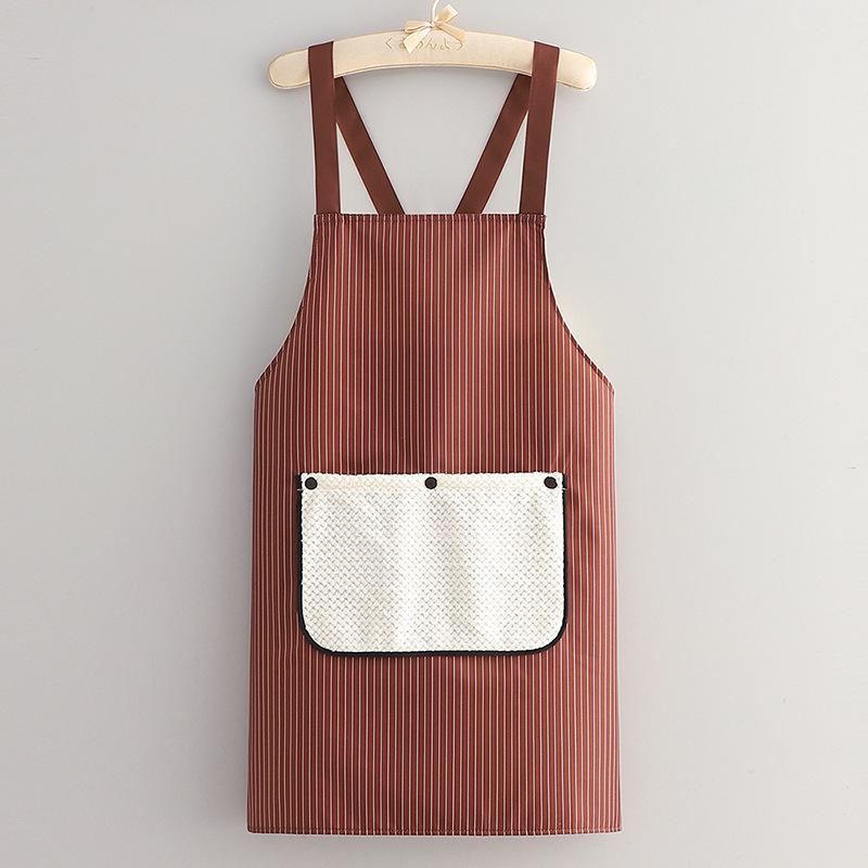 Waterproof Oil-Proof Detachable Towel Apron for Women - Thickened Waist Kitchen Apron
