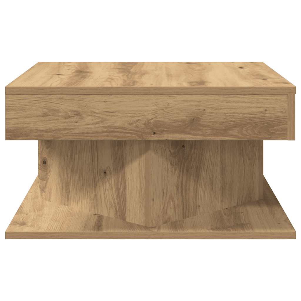 Vidaxl Stolik Kawowy, Dąb Artisan 55X55X30 Cm, Materiał Drewnopochodny