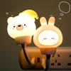 LED Chlidren USB Night Light Cute Cartoon Night Lamp Bear Rabbit Cat Duck for Baby Kid Bedroom Decor Bedside Lamp Christmas Gift