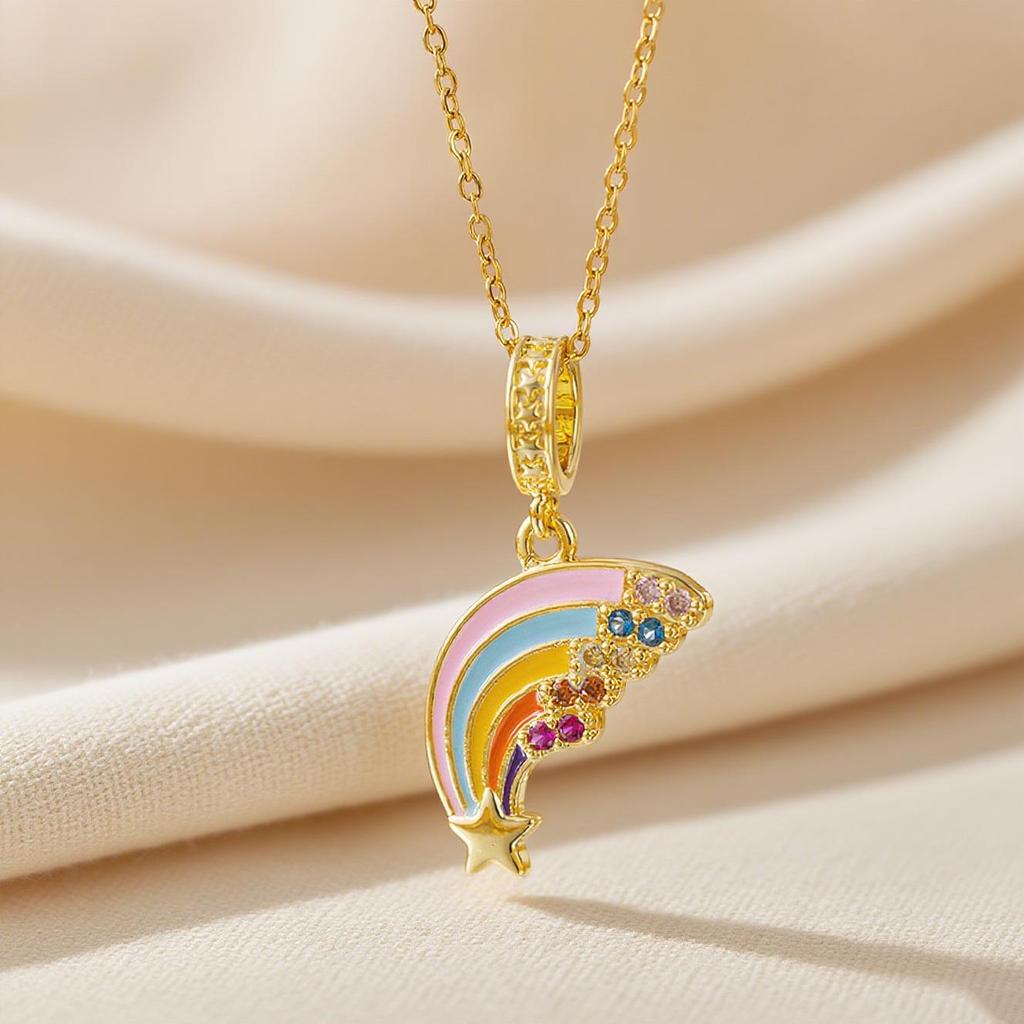 Elegant Light Luxury Zircon Necklace for Women - Gold-Plated, Simple Clavicle Chain