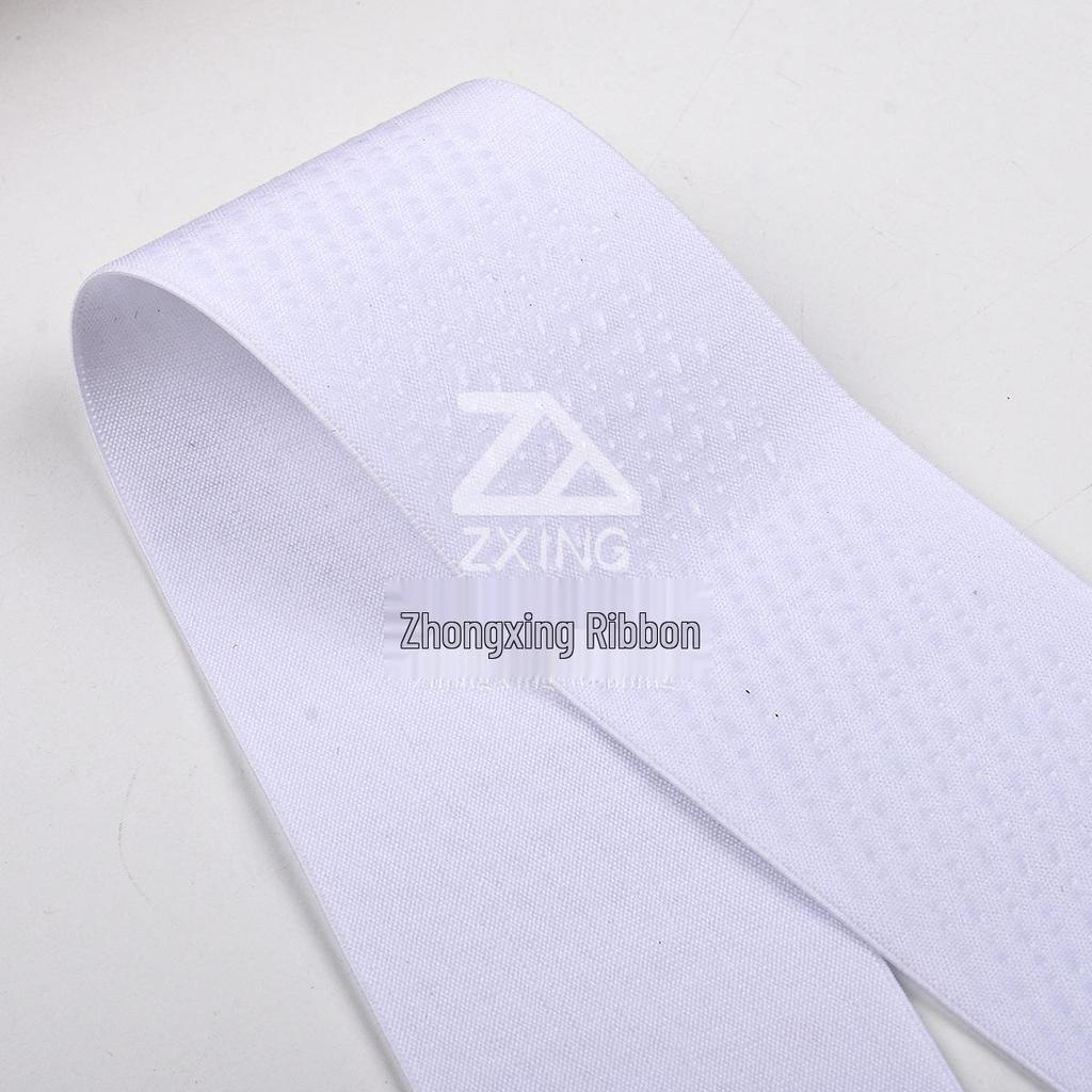 4.5cm Slanted Stripe Non-Slip Elastic Band for Sports Protective Gear and Waistbands