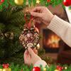 Weihnachts-Fotorahmen-Anhänger, Hängender Schmuck, Holz 2D-Bildanhänger mit Feiertags-Heimdeko Geschenken Seil, Personalisierte Dekoration für Baumwand