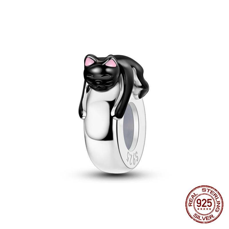 Originale Eulenperlen, 100 % Kupfer, Glückskatzen-Elefanten-Anhänger, passend für Originalarmbänder, DIY-Schmuckherstellung, Geschenk für Frauen