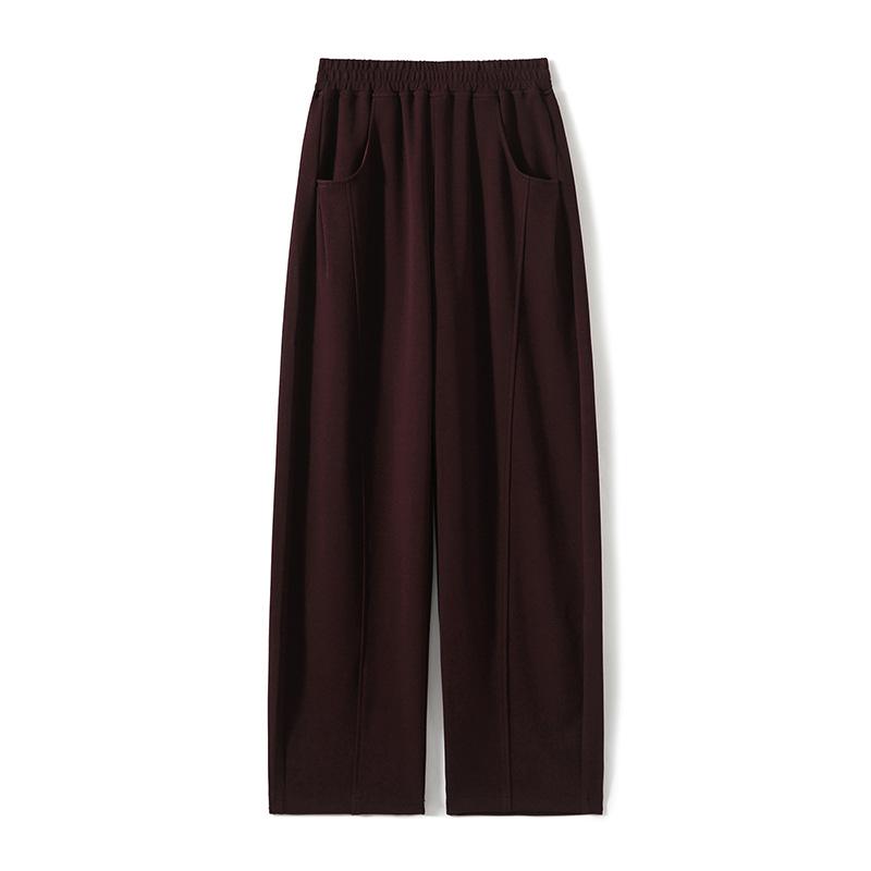 Autumn Classic White-paired Commuter High-cotton Casual Pants for Women