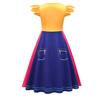 Kinder Mädchen Anime Cartoon POP Sängerin Superstar Rumi Mira Zoey Bedrucktes Plissee Rüschenkleid Taschenset Halloween Cosplay Kostüme
