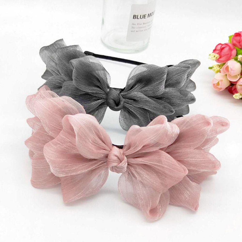 Shining Big Bow Ribbon Head Band Hair Hoop Hair Accessories Hair Band