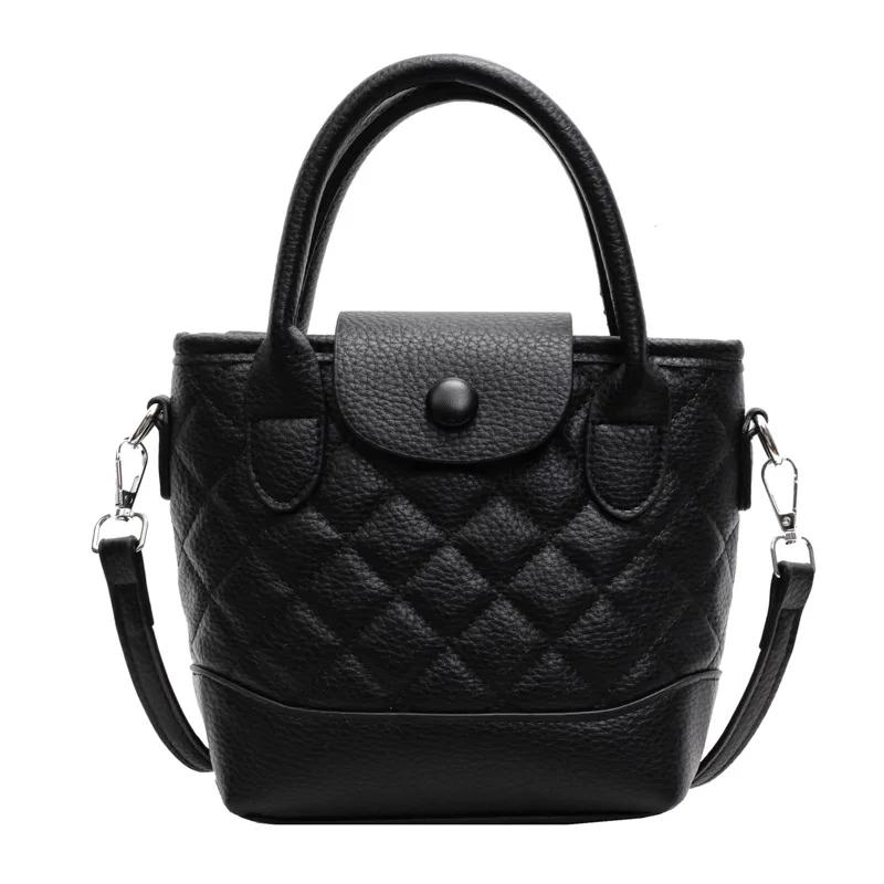 Women's hand-carried travel bag winter new high-end simple trend shoulder Korean versatile explosive bucket bag