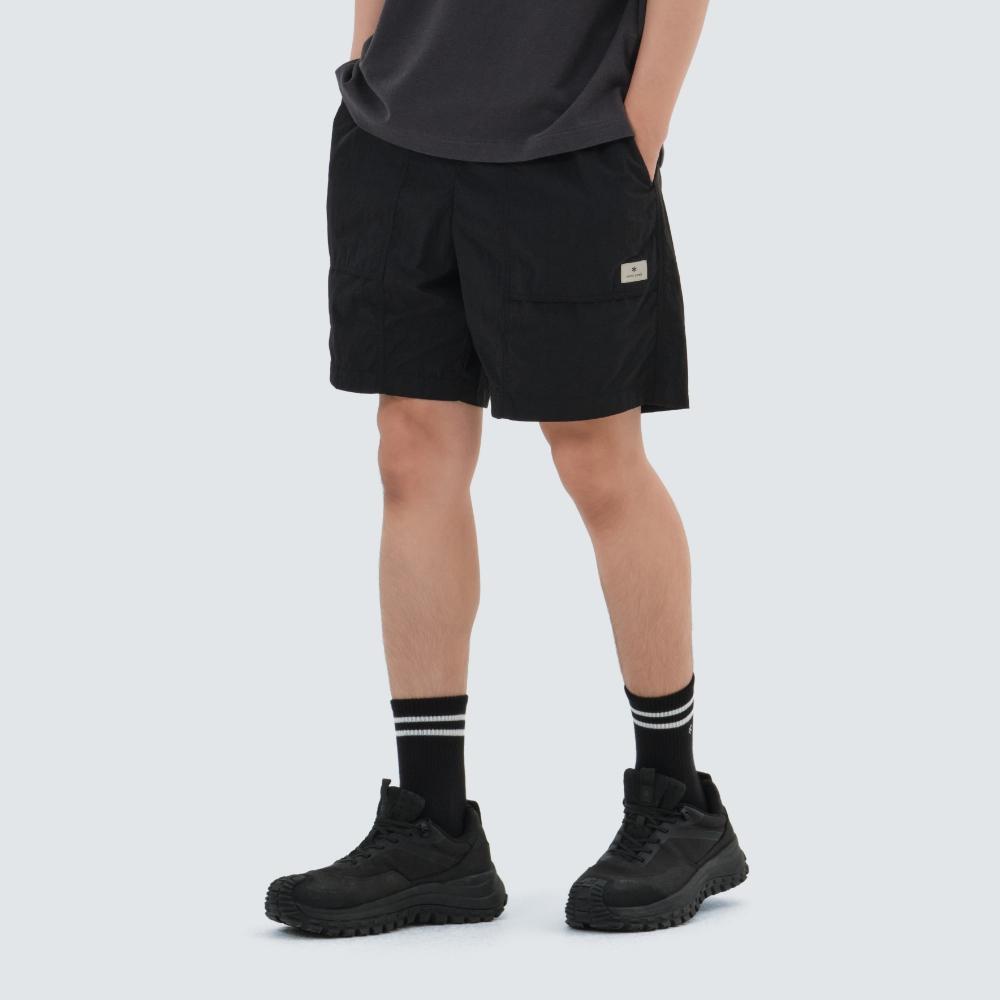 [Snowpeak] Taslan Quarter-Length Shorts Black (S25MULHP64) 75